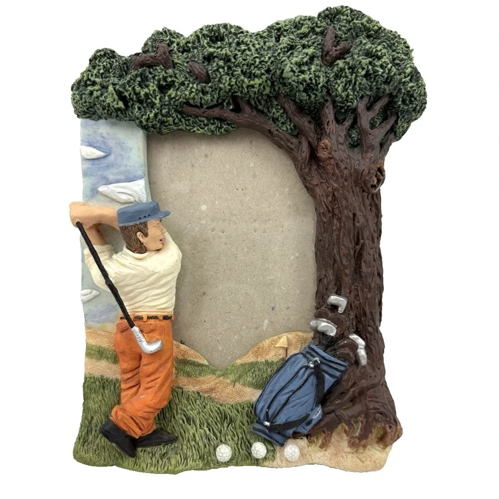 Golf Photo Frame for That Favorite Golfer Three-Dimensional for 3.5 x 5 Photo